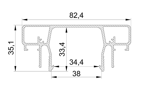 Профиль LumFer Clamp MEDUZA 35  