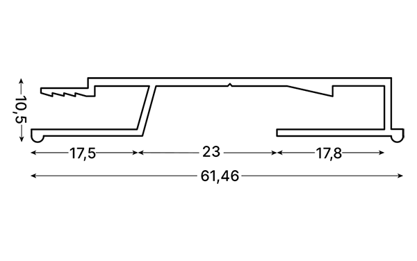 Профиль для 3D потолков и засвета PARSEK ПК-4 