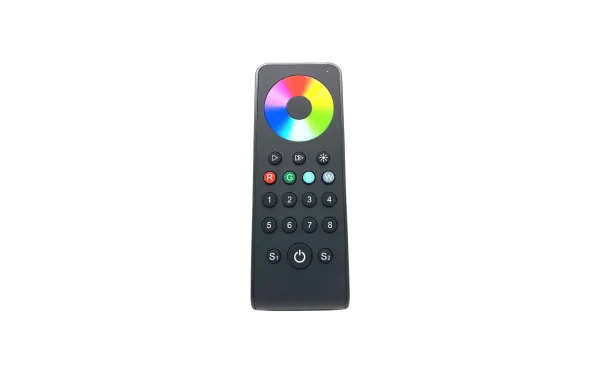 Пульт (RS8) Ampe RMT-8RTW - RGB\RGBW- 8 зон, магнитный, чёрный, Dumlight