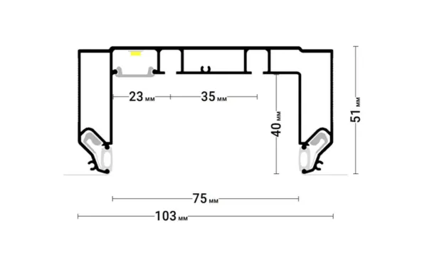Карниз GARDINA2 05  NEW, Flexy 