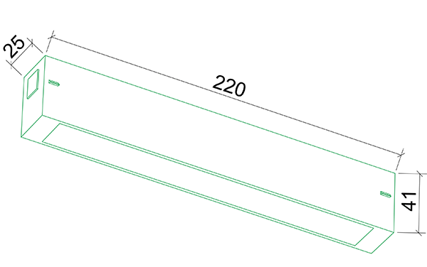Светильник линейный трековый Track 25 9W, 3000-6000K  с механическим CCT-переключателем