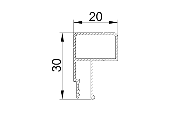 Профиль BU (брус универсальный ) 