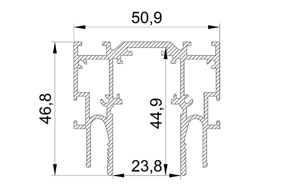 Трековая система TRACK 23 CLAMP 