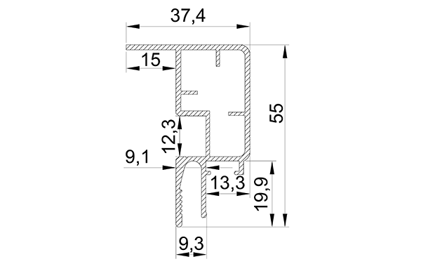 Профиль LumFer Clamp Radium 