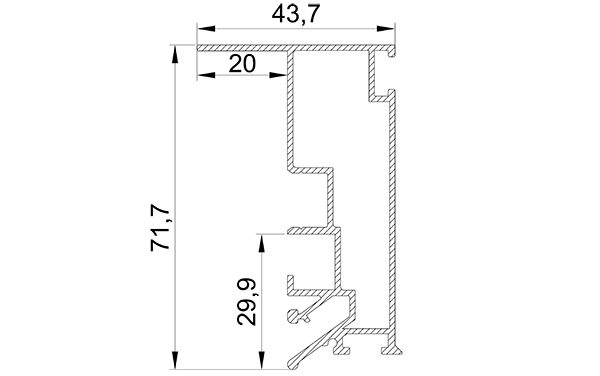 Профиль парящий Lumfer BP03 