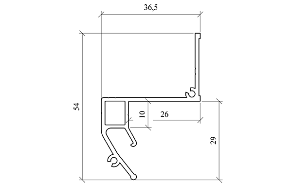 Профиль парящий  СП4 Prozet