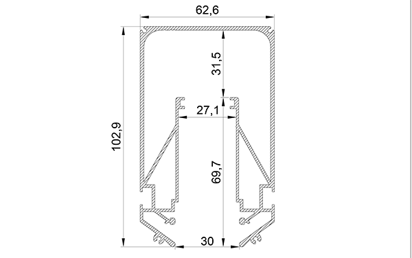Профиль Lumfer Diffuser 