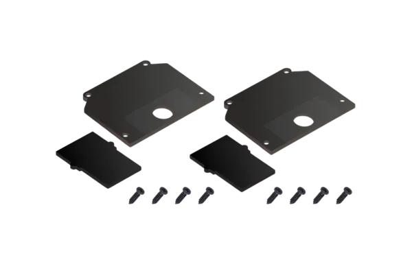 Заглушка торцевая  TR2025-BK комплект на две стороны  (SMART ONE) , черные