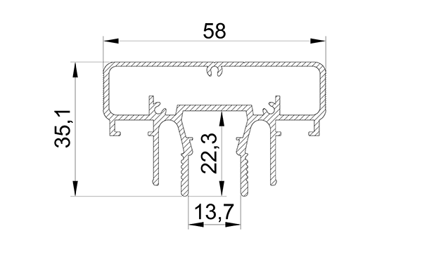 Профиль LumFer Clamp MEDUZA 14  