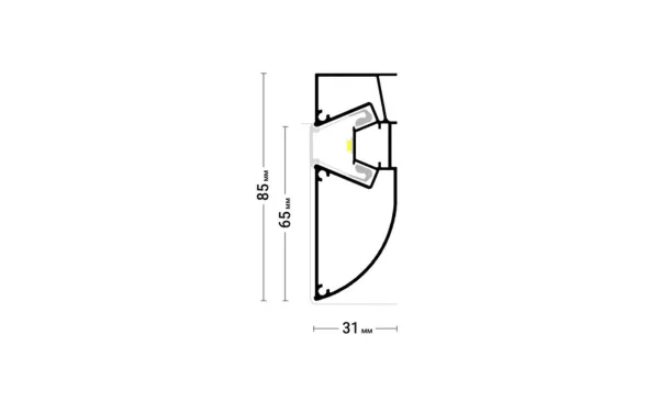 Профиль многоуровневый  LED 01, Flexy