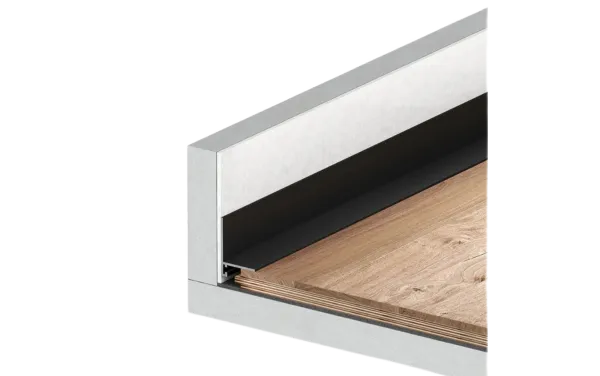 Микроплинтус ЛП 20  чёрный муар  Fergipps