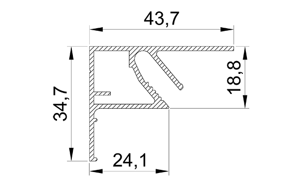 Профиль LumFer Clamp TOP