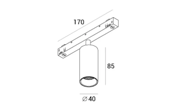 Светильник SPOT LED, 6Вт,  NO-DIM  линза 36° ,GRAFFIT 