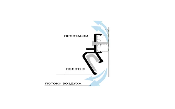 Профиль теневой вентиляционный  AirKraab 2.0 