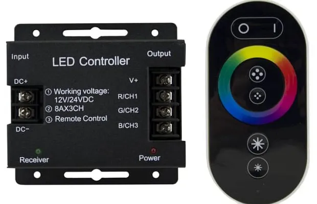 Контроллер с пультом RGB ТН05 18А  сенсорный  ПДУ LEDS POWER 