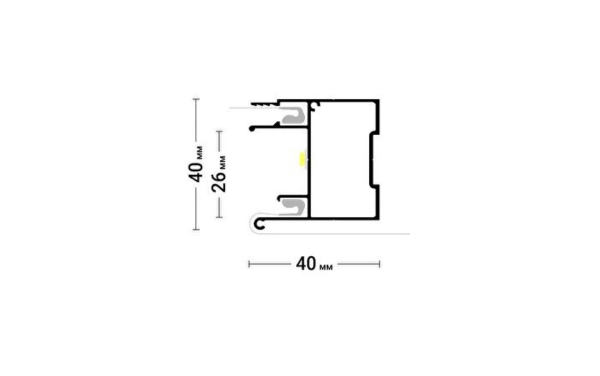Профиль брус с подсветкой Flexy6867 BRUS 01 