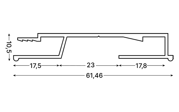 Профиль для 3D потолков и засвета PARSEK ПК-4 
