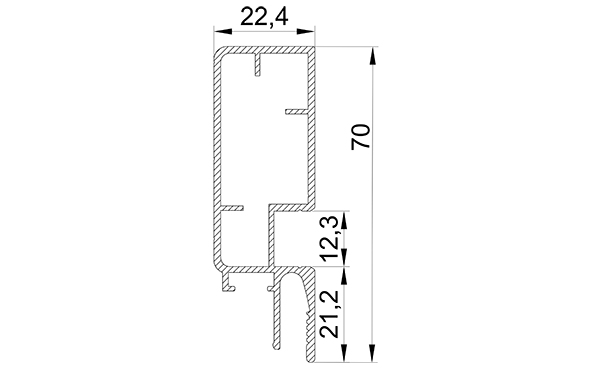 Профиль LumFer Clamp Level LUX 70