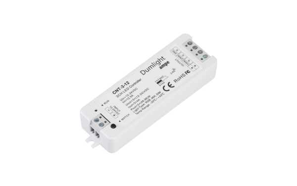 Контроллер Ampe CNT-3-12 RGB\MIX\DIM 3CH*4A=12A 12-24vDC, Dumlight