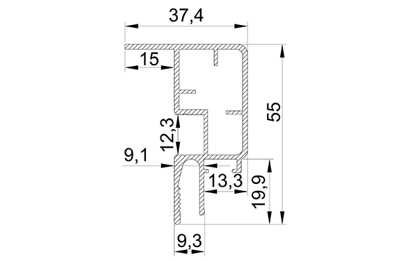 Профиль LumFer Clamp Radium 