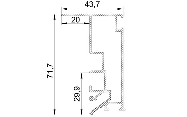 Профиль парящий Lumfer BP03 
