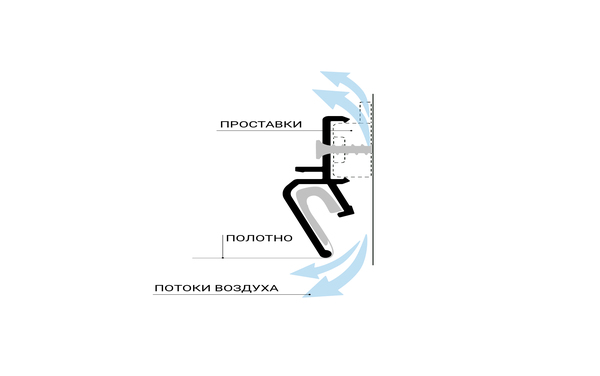 Профиль теневой вентиляционный  AirKraab 2.0 