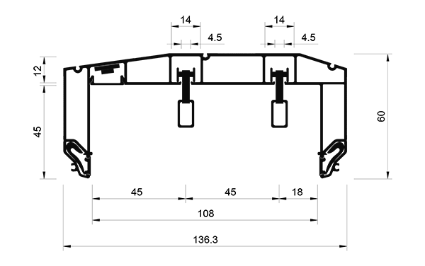Карниз Flexy BORZZ P45 