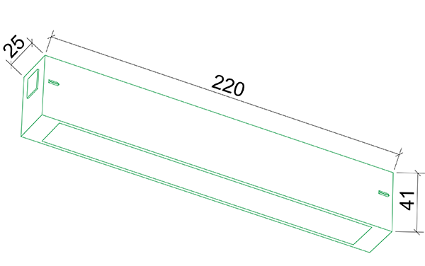 Светильник линейный трековый Track 25 9W, 3000-6000K  с механическим CCT-переключателем