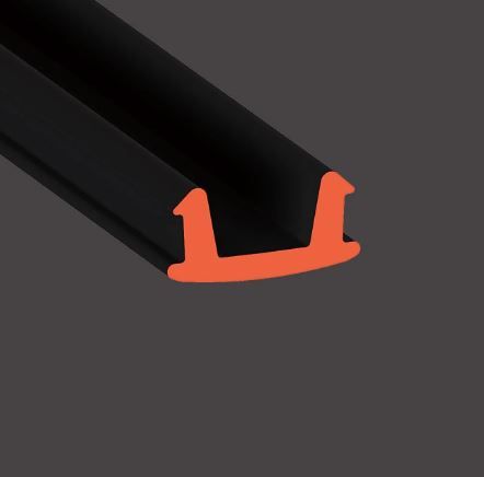 Вставка гарпуная, Flexy 0.8 см, PVC 8, черная