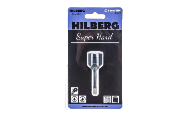 Коронка алмазная 6 мм  M14 HH606  HILBERG  Super Hard
