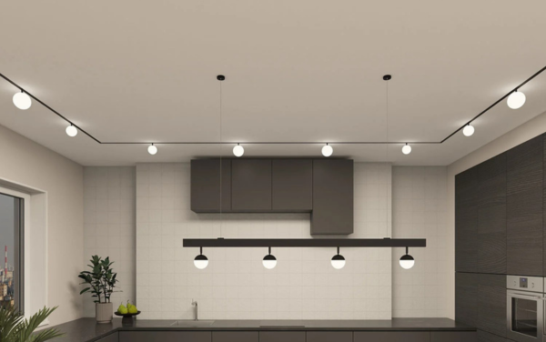 Светильник акцентный SMART MOON 12W  DIM 3000K-6000K, чёрный Denkirs