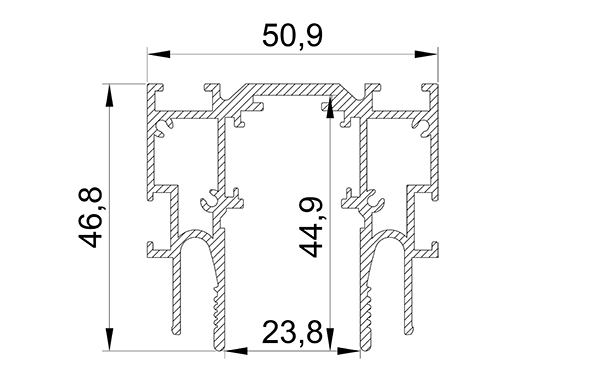 Трековая система TRACK 23 CLAMP 