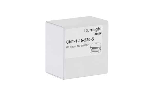 Контроллер-выключатель Ampe CNT-1-15-220-S-WF 220V 10A 1зона 360w-max (Google Home, Алиса) Dumlight