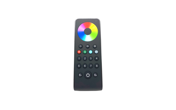 Пульт (RS8) Ampe RMT-8RTW - RGB\RGBW- 8 зон, магнитный, чёрный, Dumlight