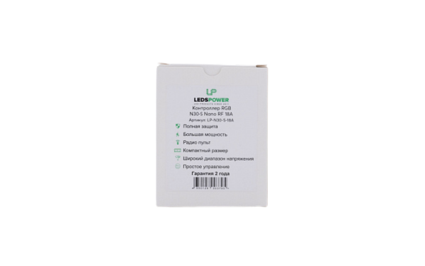Контроллер RGB N30-S Nano RF 18A ПДУ, LEDS POWER