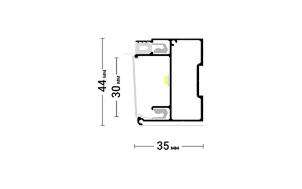 Профиль брус с подсветкой Flexy8245 BRUS 02 