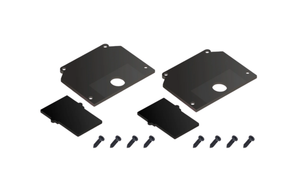 Заглушка торцевая  TR2025-BK комплект на две стороны  (SMART ONE) , черные