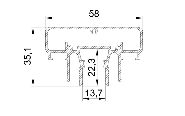 Профиль LumFer Clamp MEDUZA 14  