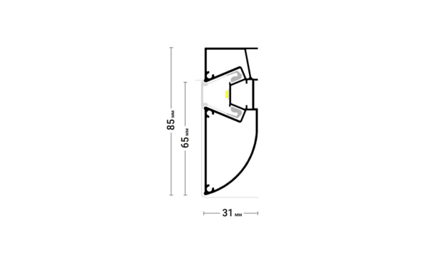 Профиль многоуровневый  LED 01, Flexy