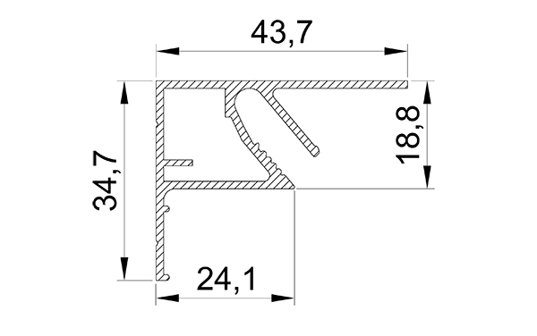 Профиль LumFer Clamp TOP